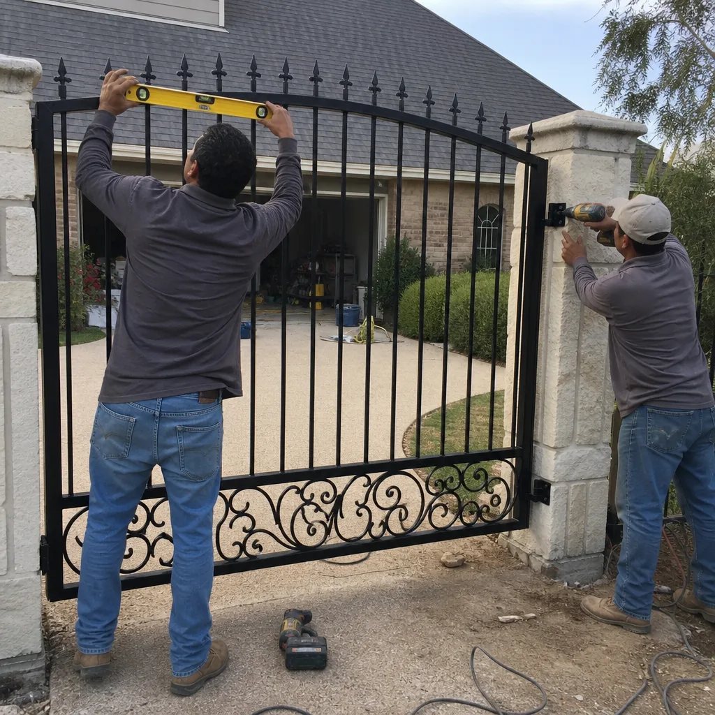 Gate Installation in Allen, TX | Ironworks Gate Co.