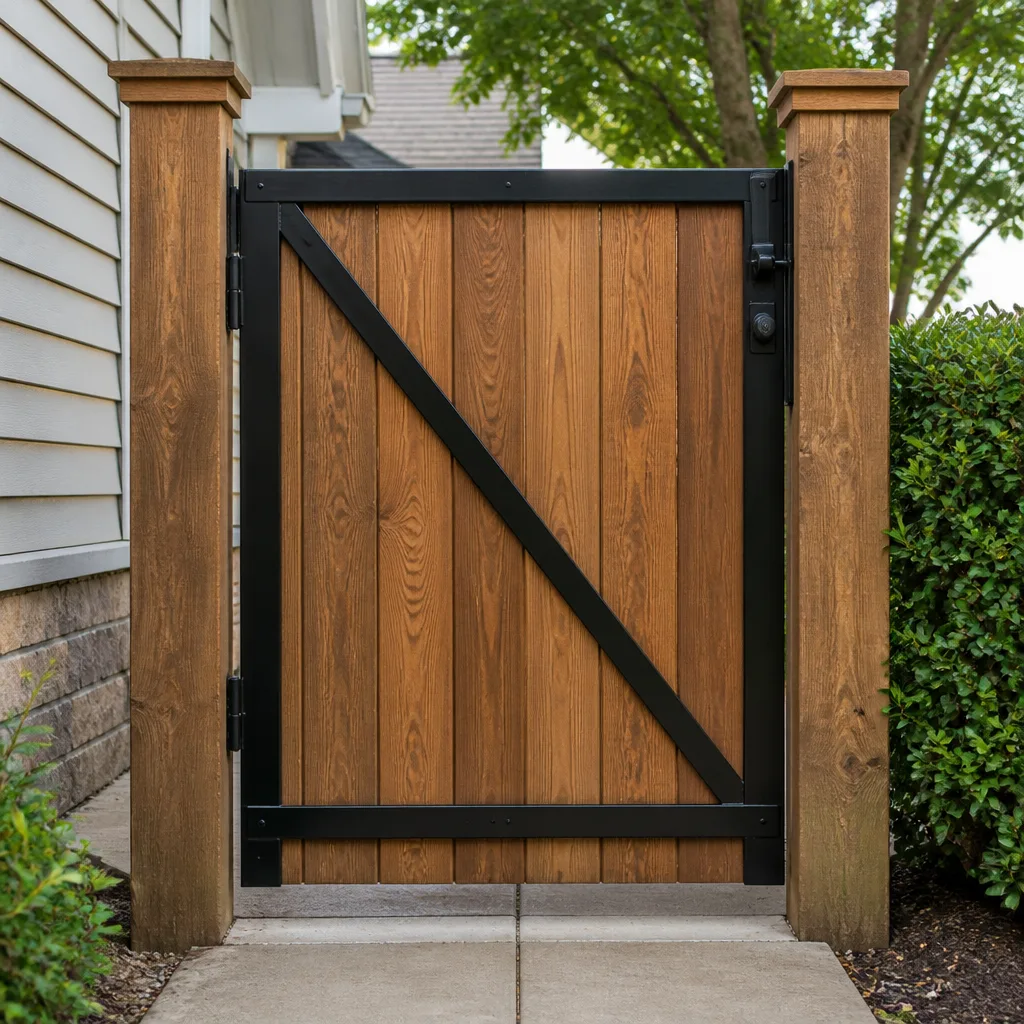 Wood & steel frame